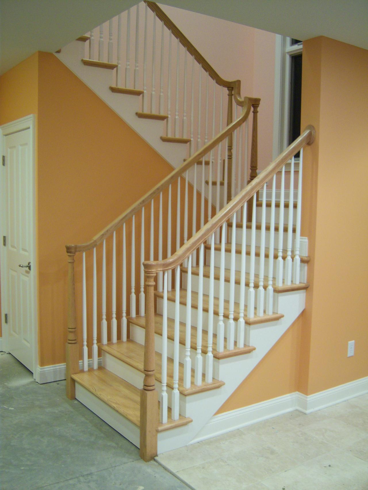 newel post tops Staircase design