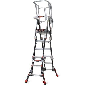 building ladder security cage