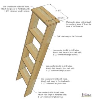how to build a wooden ladder