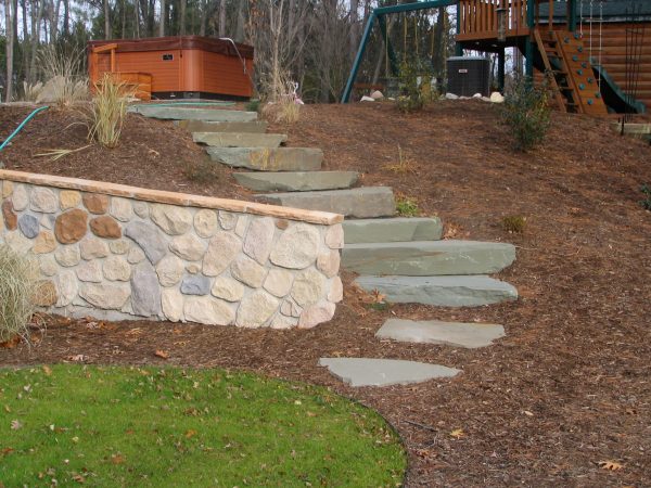 how to build a stone staircase